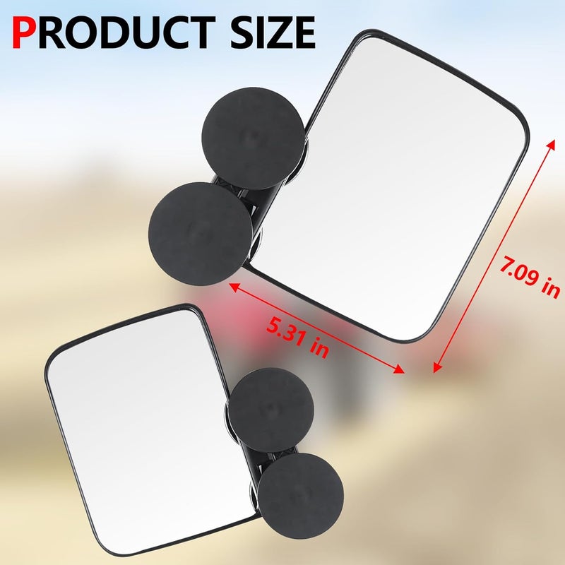 Lifronkit Tractor Mirrors, Strong Magnetic Side Mirrors for Tractors, Forklifts, Lawn Movers, Small Dozers, Lift Trucks, Golf Cart, Compatible with John Deere, Kubota and more, Installation-free, 2pcs - Image 5